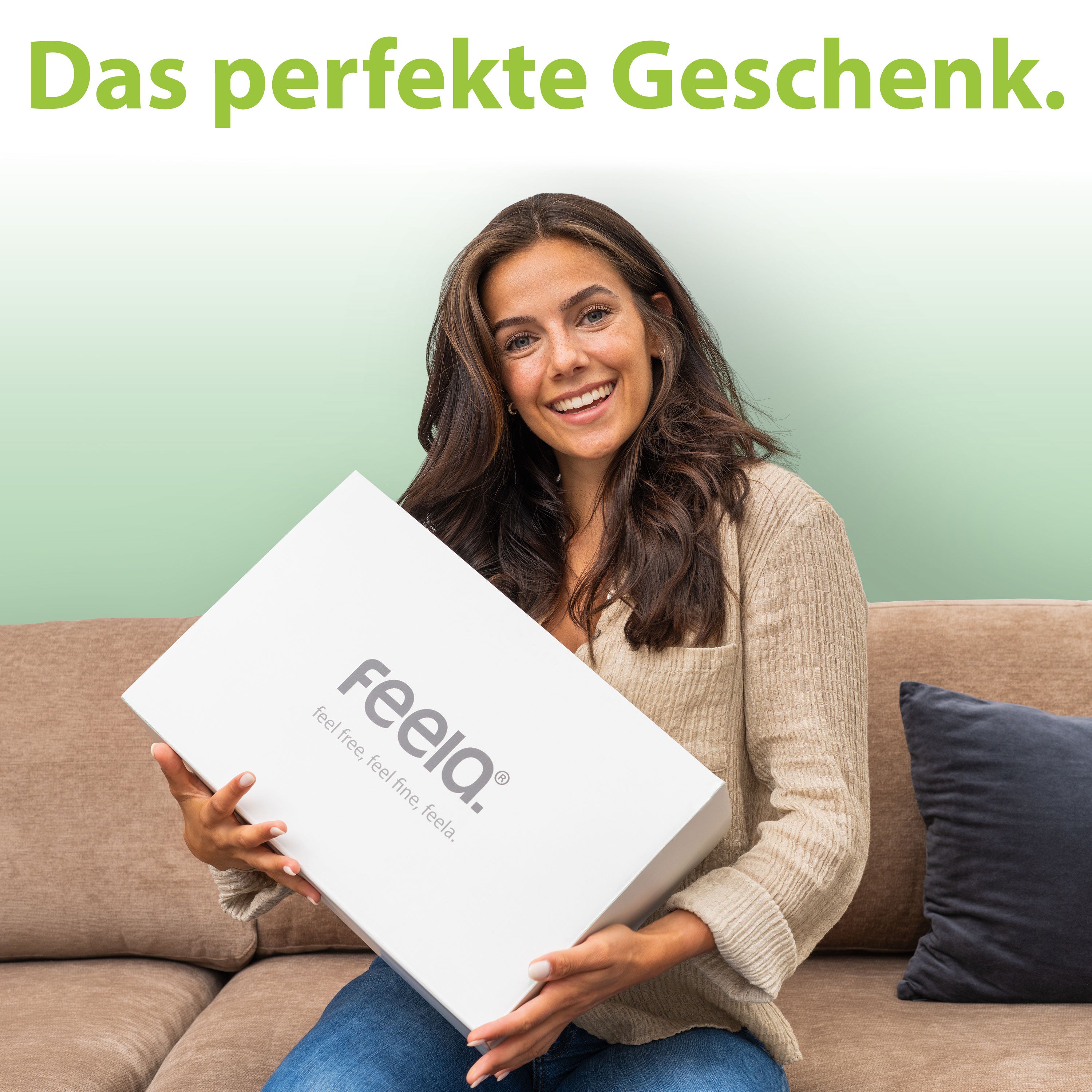 Ergonomische Fußstütze mit Wärmetasche feela.® (Dunkelgrau)