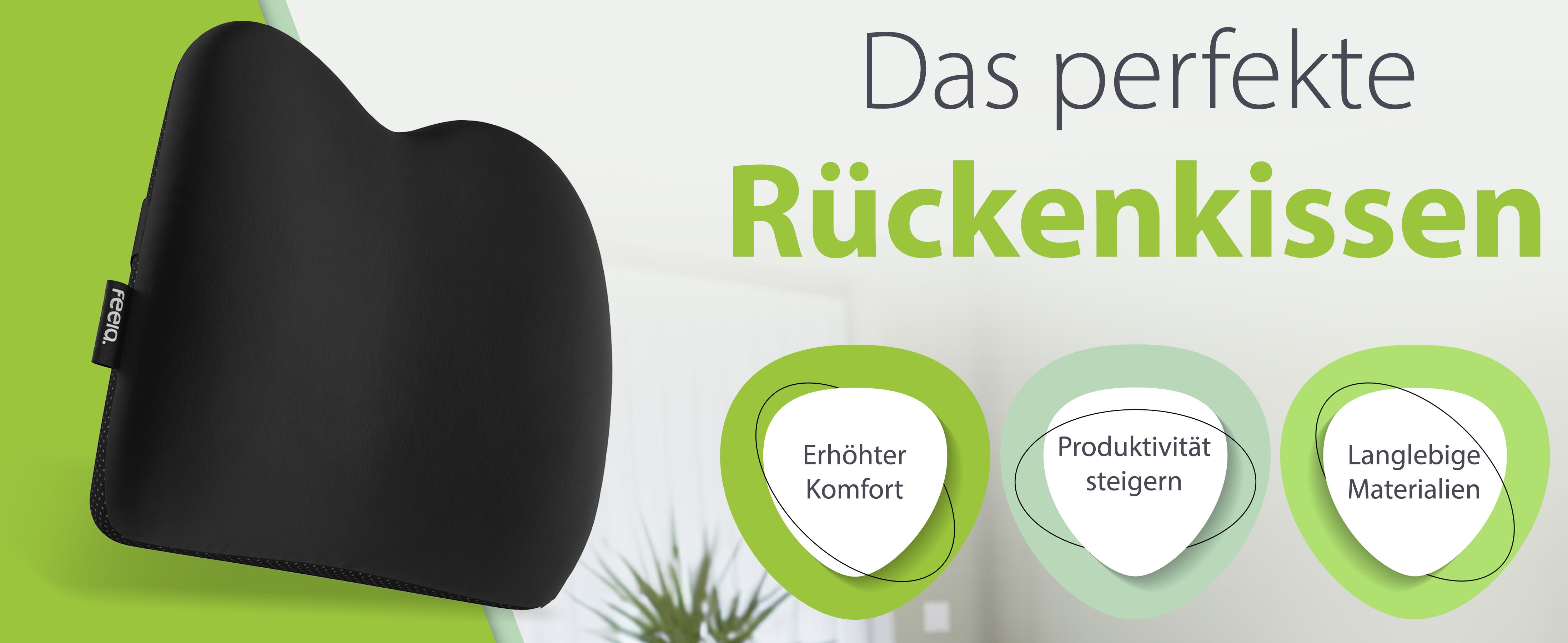 Das perfekte ergonomische Auto-Rückenkissen von feela. – Erhöht Komfort, steigert Produktivität und wird aus hochwertigen Materialien hergestellt