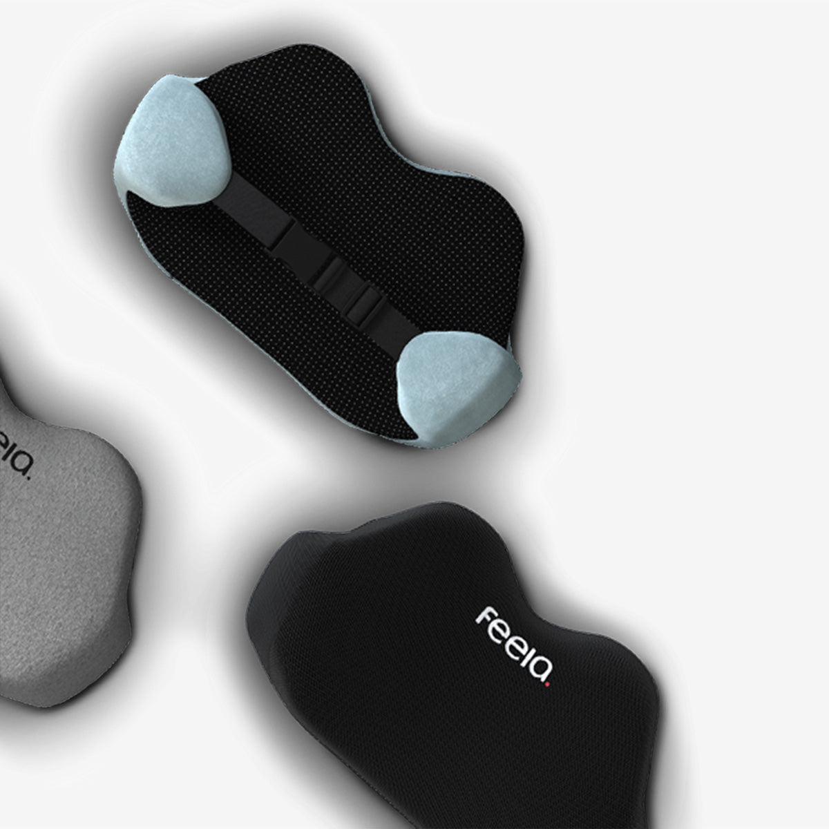 Ergonomische Rückenkissen von feela. in verschiedenen Farben