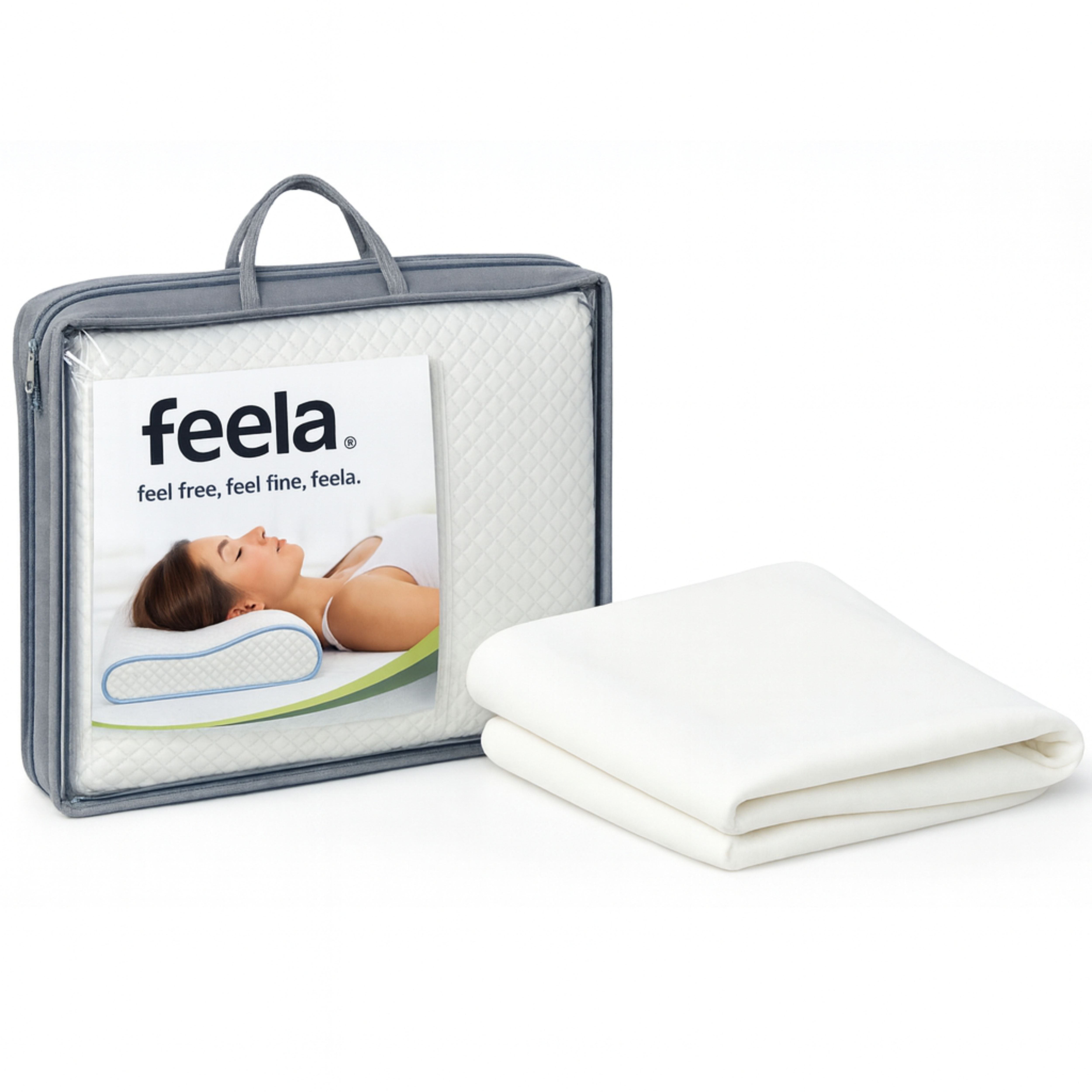 feela.® Kissenbezug/Überzug für orthopädisches Schlafkissen
