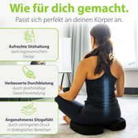 Orthopädisches Sitzkissen feela.® (Schwarz)