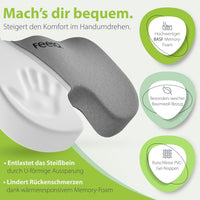 Orthopädisches Sitzkissen feela.® (Dunkelgrau)