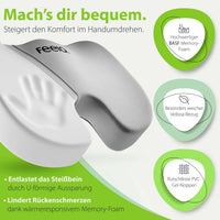 Memory-Foam-Material des feela. Sitzkissens – passt sich der Körperform an