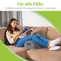 Ergonomische Fußstütze mit Wärmetasche feela.® (Dunkelgrau)
