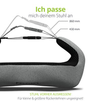 Ergonomisches Rückenkissen feela.® (Dunkelgrau)