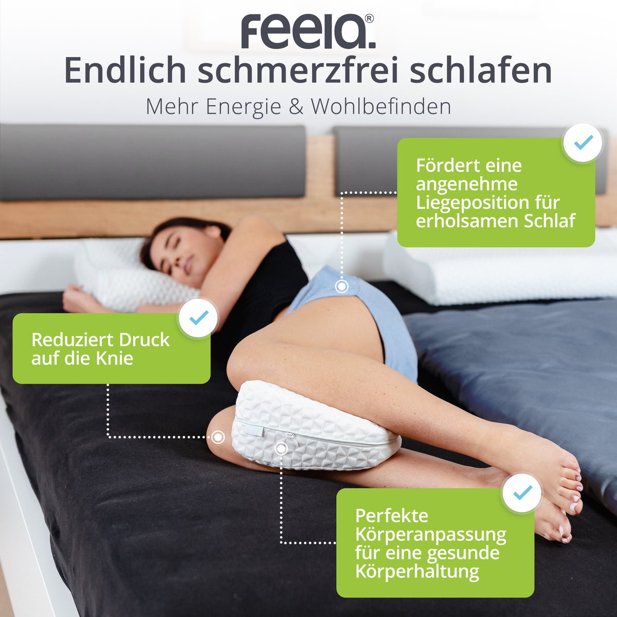 Ergonomisches Kniekissen feela.®