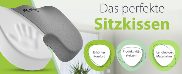 Orthopädisches Sitzkissen von feela. in Dunkelgrau