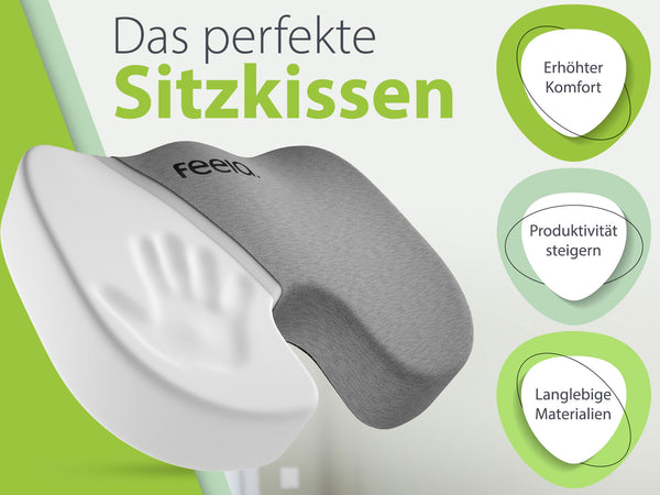 Orthopädisches Sitzkissen von feela. in Dunkelgrau