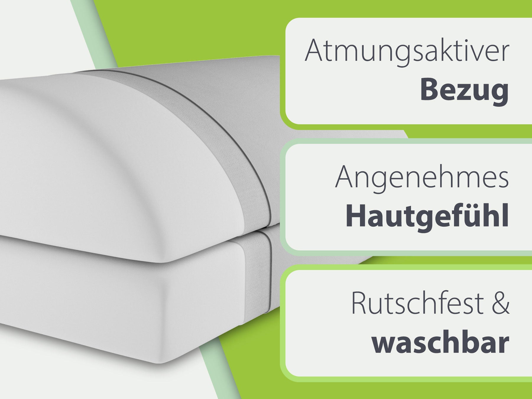 Moderne silberne Fußstütze, ergonomisch gestaltet für verbesserte Blutzirkulation und reduzierte Beinermüdung. Ausgestattet mit einem atmungsaktiven Bezug, der ein angenehmes Hautgefühl bietet und einfach in der Maschine gewaschen werden kann.