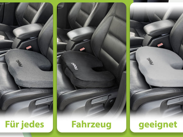 Orthopädisches Auto-Sitzkissen feela.® (Dunkelgrau)