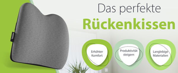 Ergonomisches Auto-Rückenkissen feela.® (Dunkelgrau)