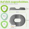 feela. Sitzring Dunkelgrau – Vergleich der 3 Härtegrade (weich, mittel, fest)