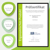 Orthopädisches Sitzkissen Prüfzertifikat von IGR (Institut für Gesundheit und Ergonomie)