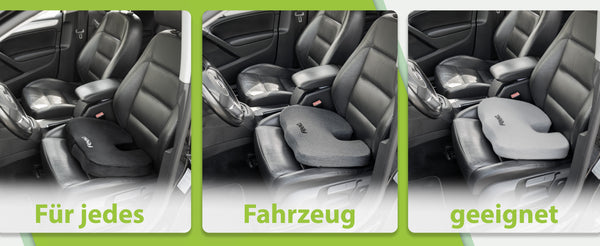 Orthopädisches Auto-Sitzkissen feela.® (Dunkelgrau)