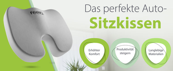 Orthopädisches Auto-Sitzkissen feela.® (Silber)