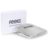 feela. Ersatzbezug für orthopädisches Sitzkissen Silber: Weicher Stoff & passgenau inkl. hochwertiger Produkt-Box.