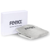 feela. Ersatzbezug für orthopädisches Sitzkissen Silber: Weicher Stoff & passgenau inkl. hochwertiger Produkt-Box.